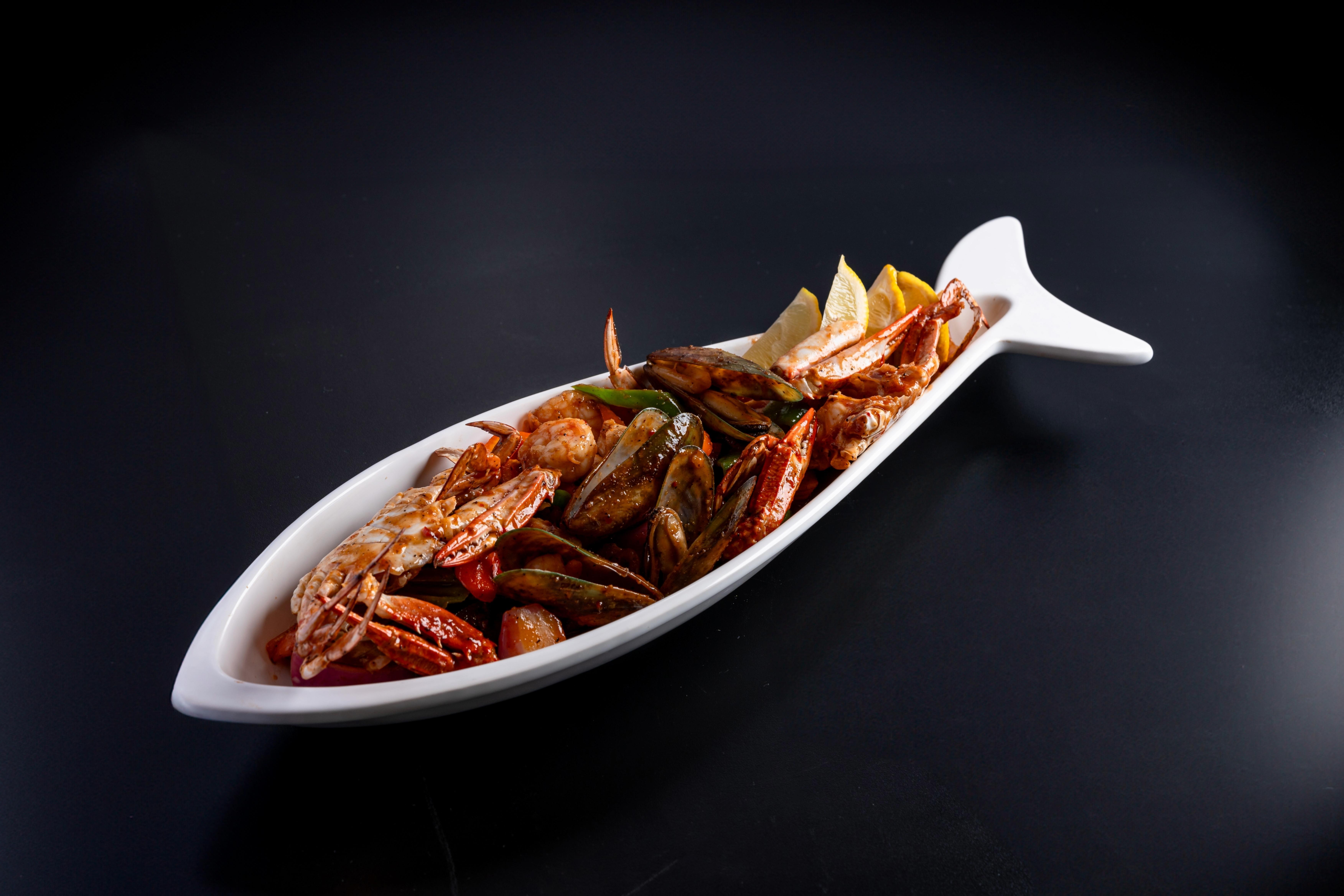 Mixed Seafood Plate.