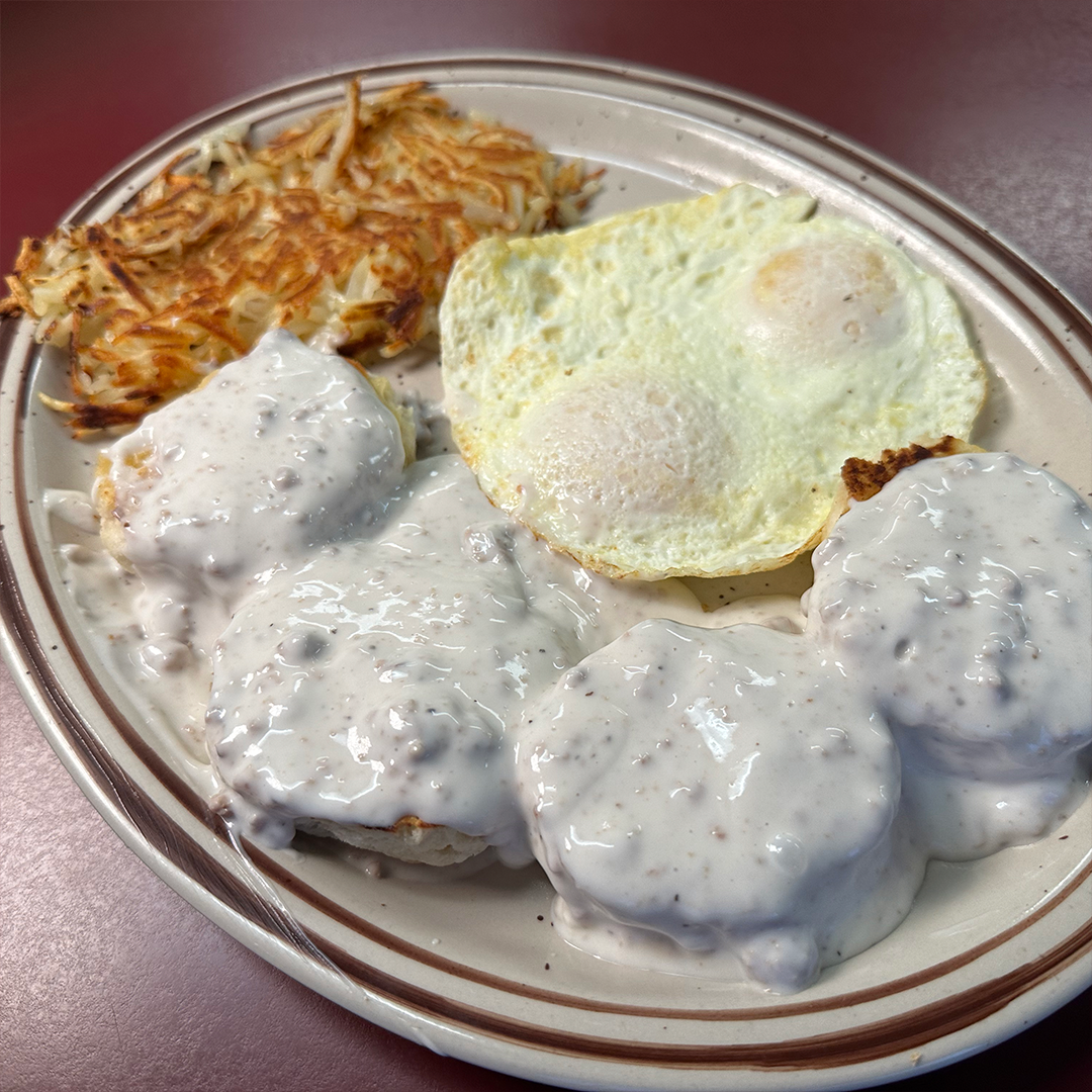 2 Eggs with Biscuits and Gravy