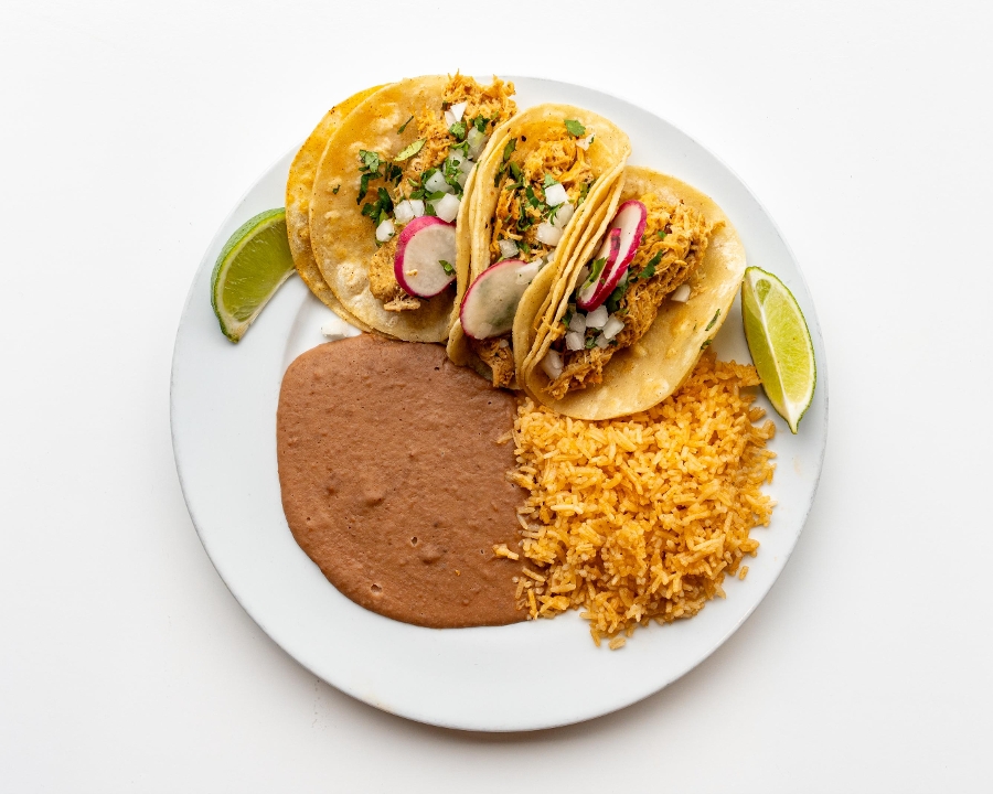 Chicken Taco Platter.