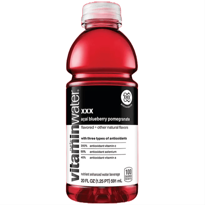 Vitaminwater XXX Acai Blueberry Pomegranate, 20oz.