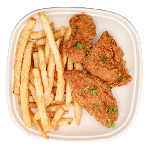 Chicken Tenders with Fries.