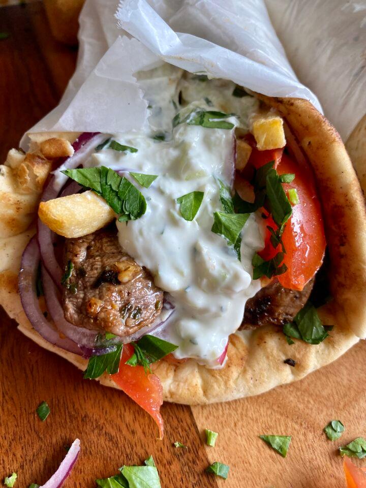 Souvlaki Sandwich.