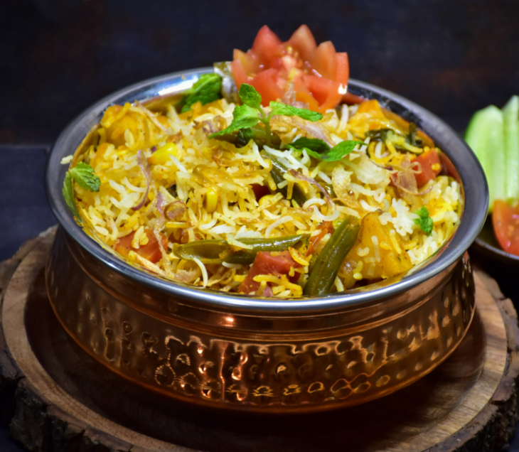 Vegetable Biryani.