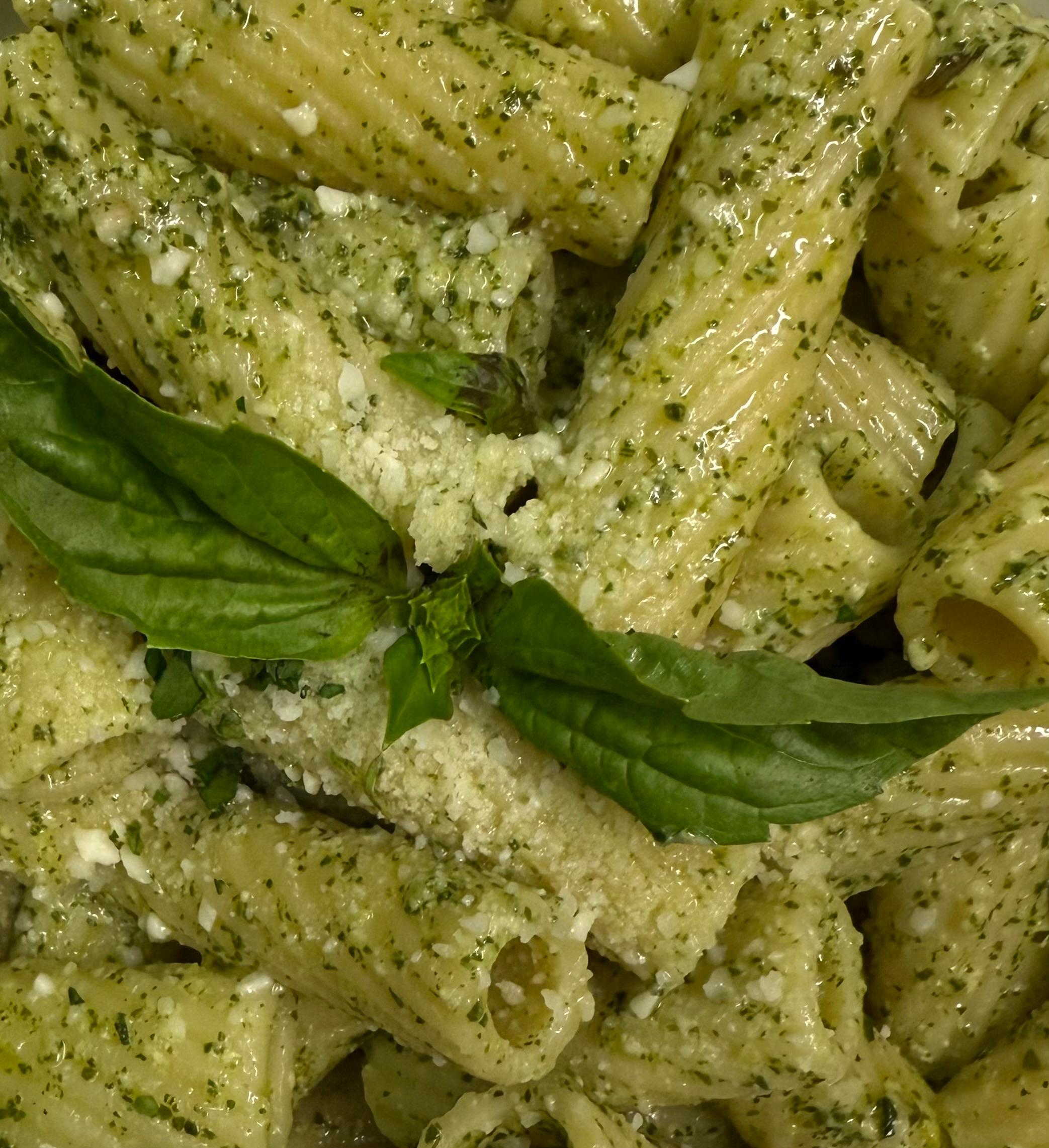Full Tray Pesto Pasta.