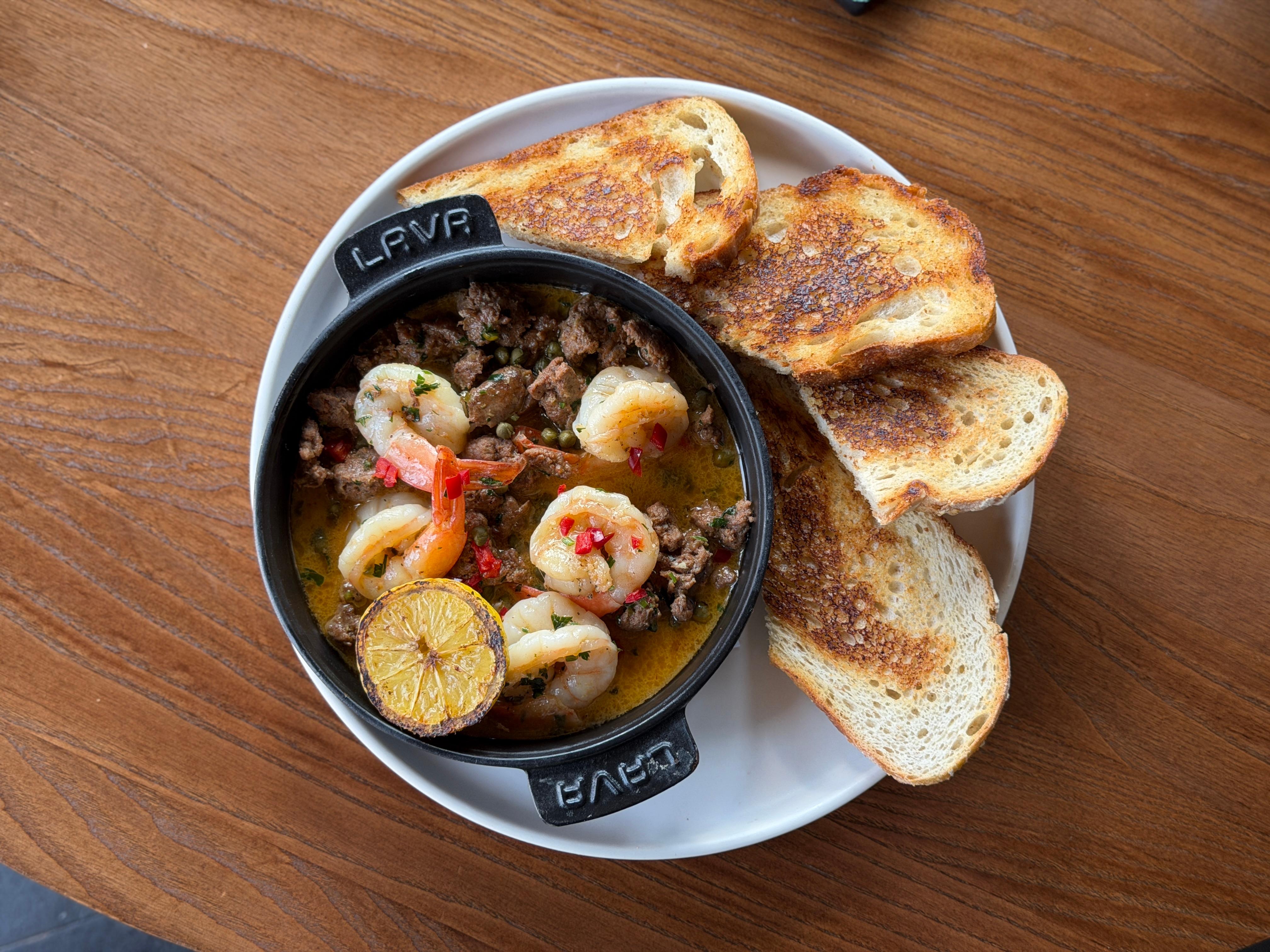 SHRIMP & MERGUEZ gfo.