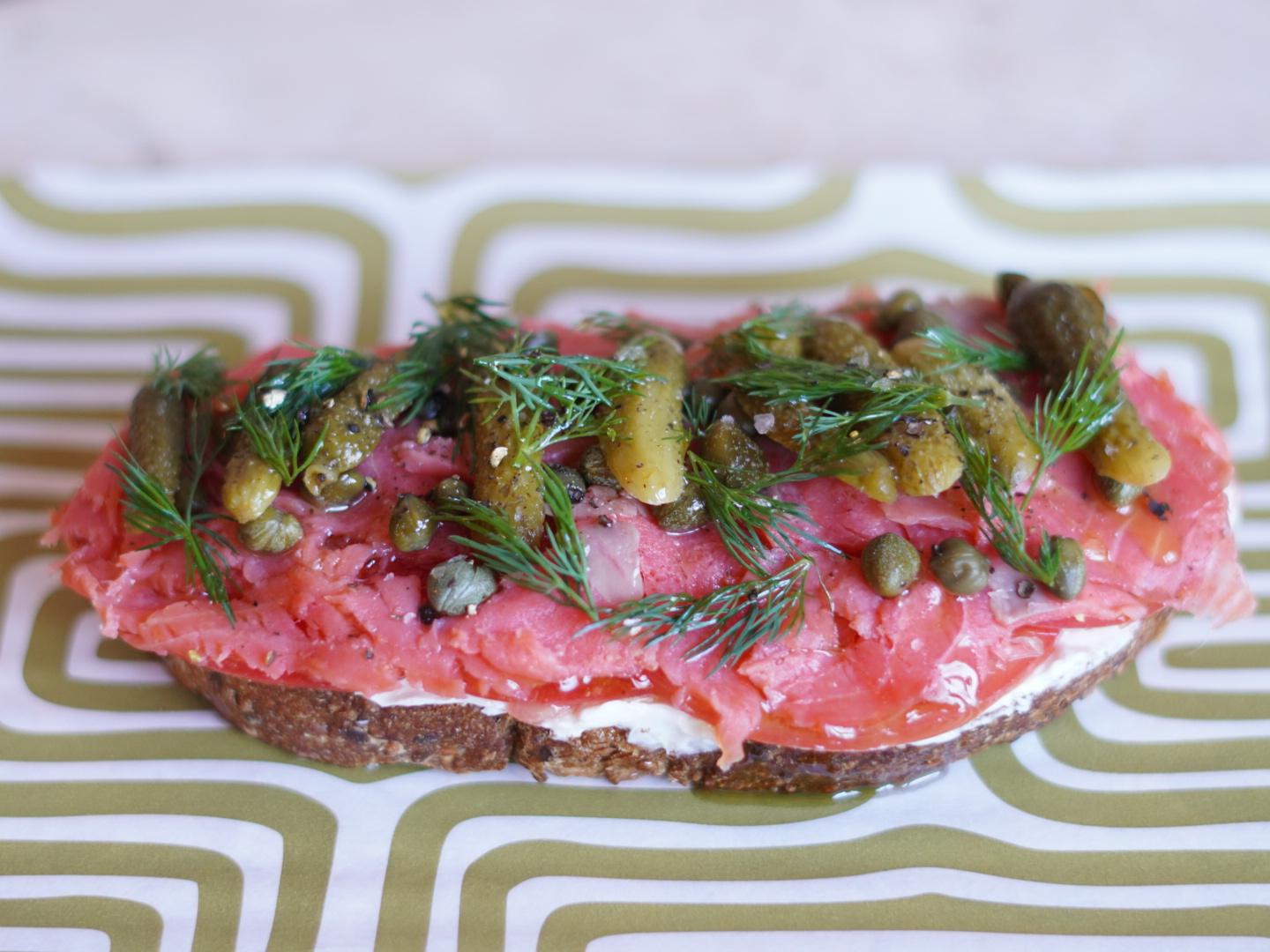 Salmon Toast.