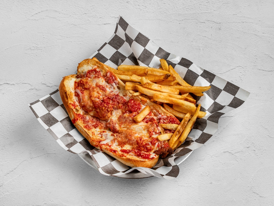 Chicken Parmesan (With Fries).
