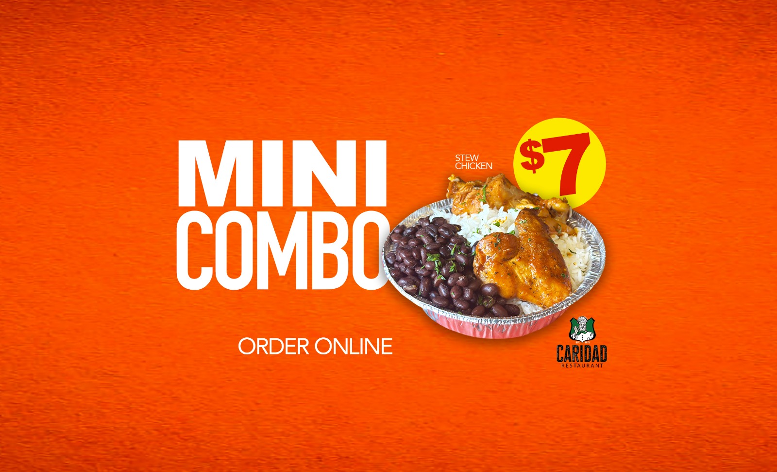 $7 Mini combo Special- pollo guisado 2pz.