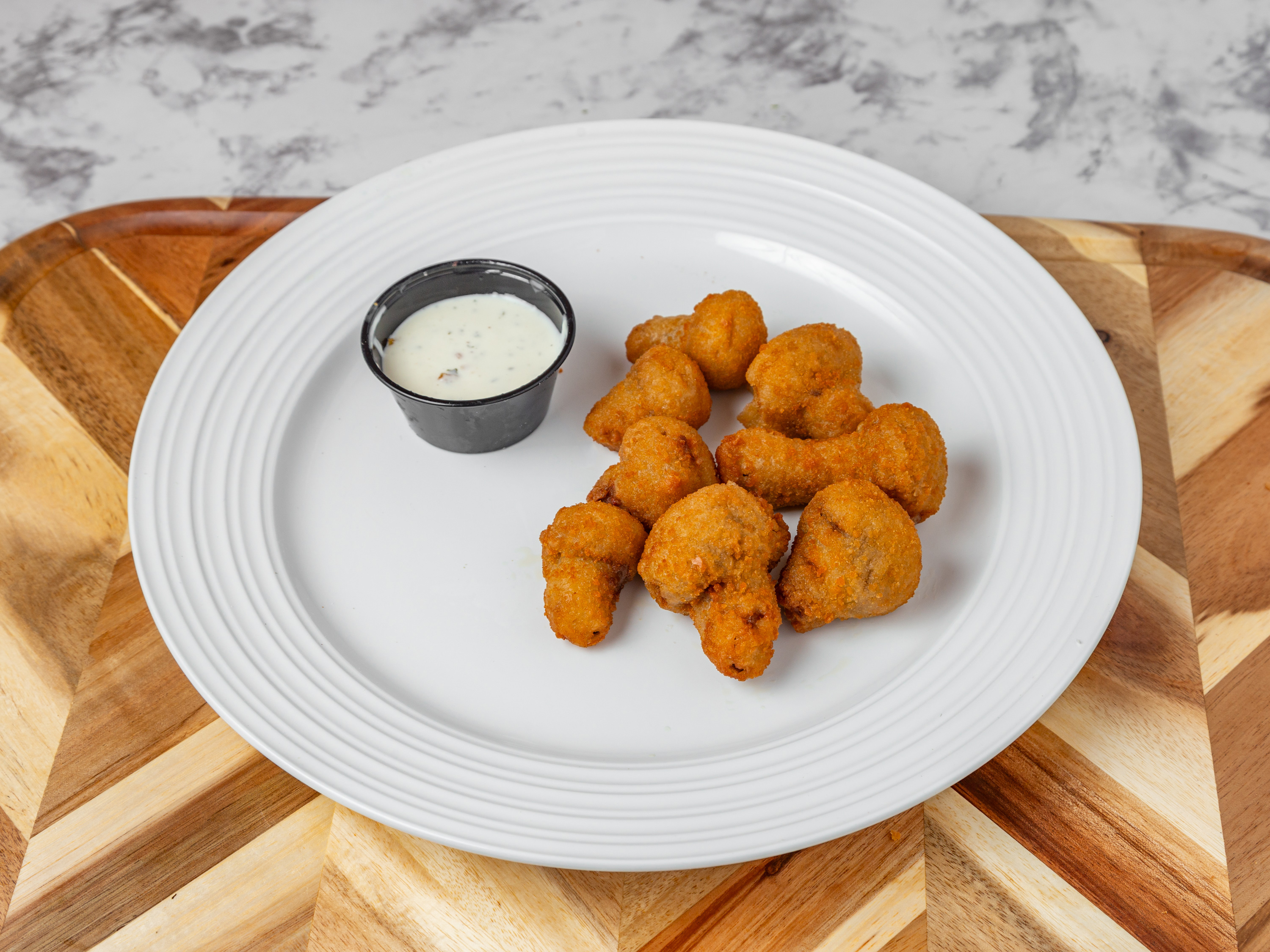 Breaded Mushrooms.