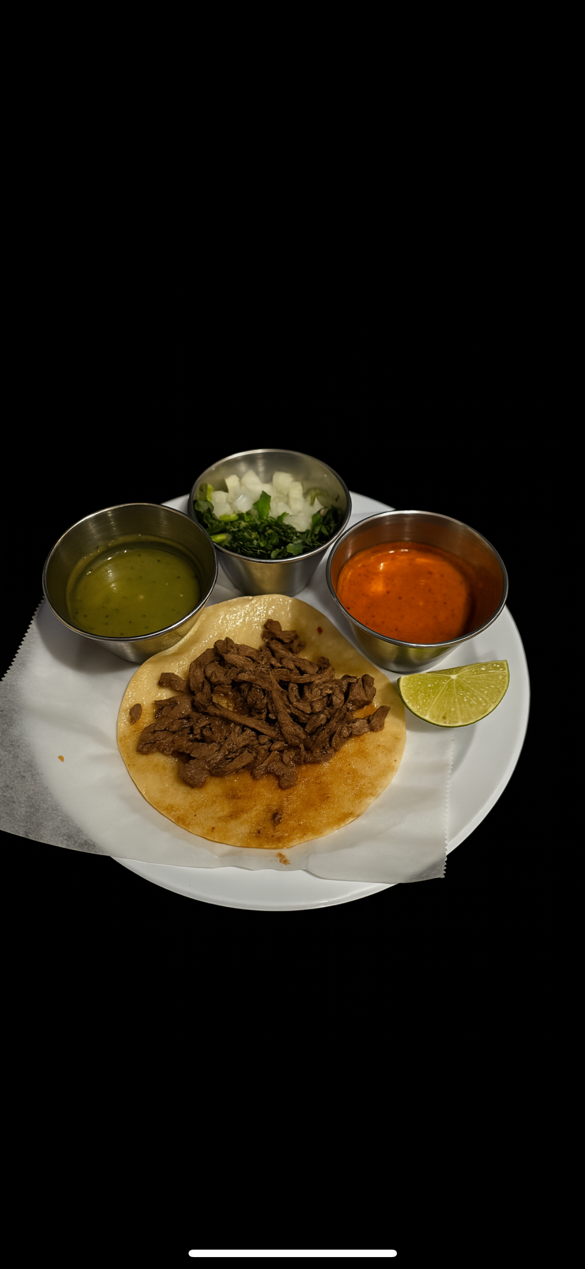 Taco Mexicano Asada (Steak).