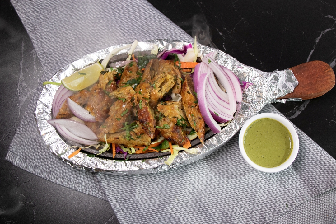 Lamb Seekh Kebab.
