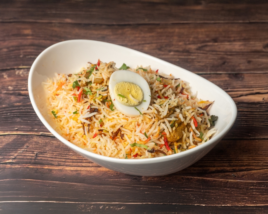 Mutton (goat) Biryani.