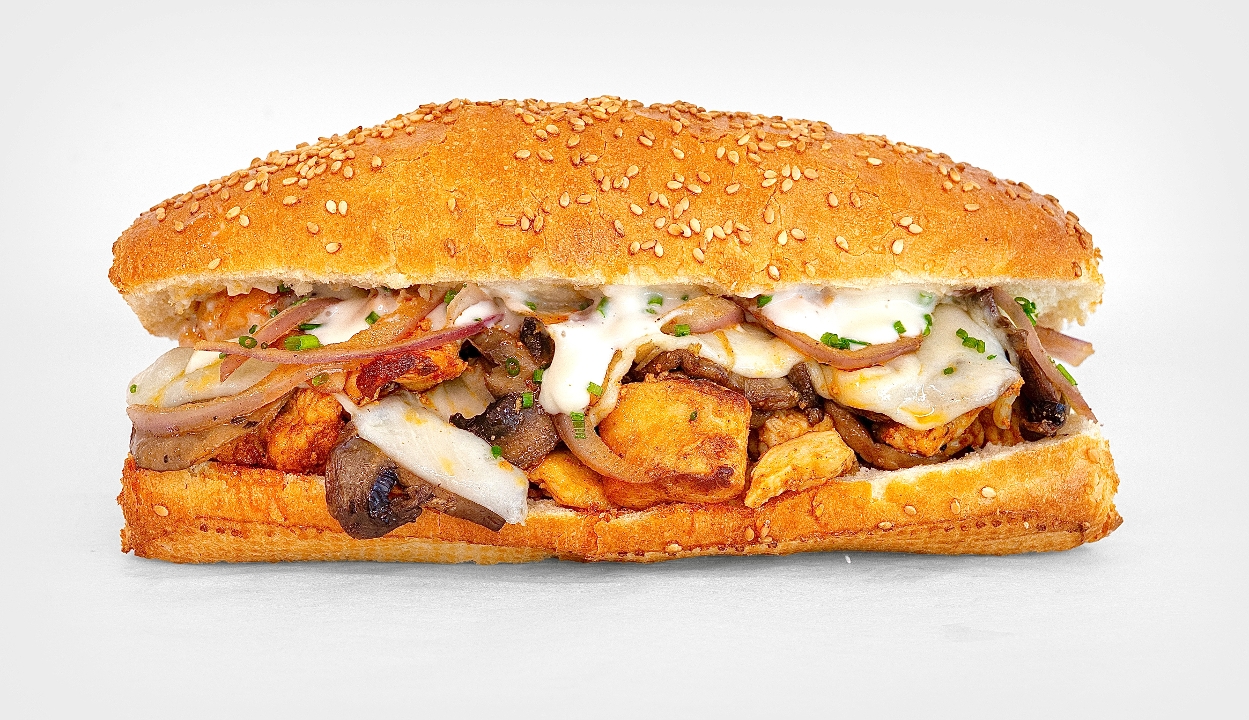 Marinated Chicken & Mushroom Melt.
