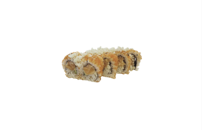 Salmon Crunch Roll.
