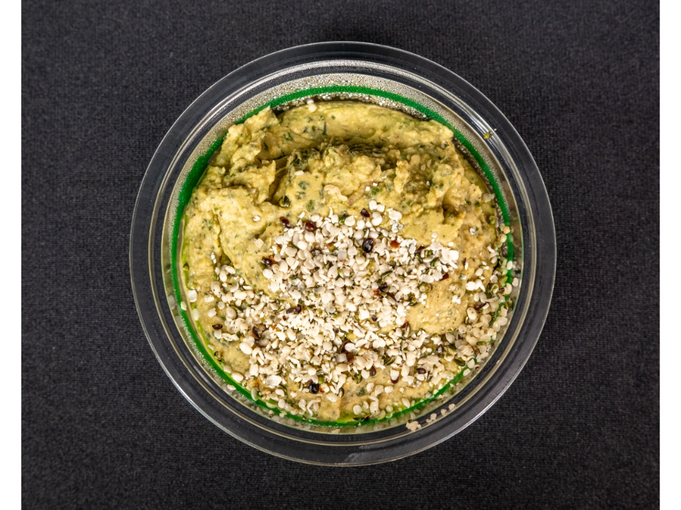 Garlic Basil Hummus.
