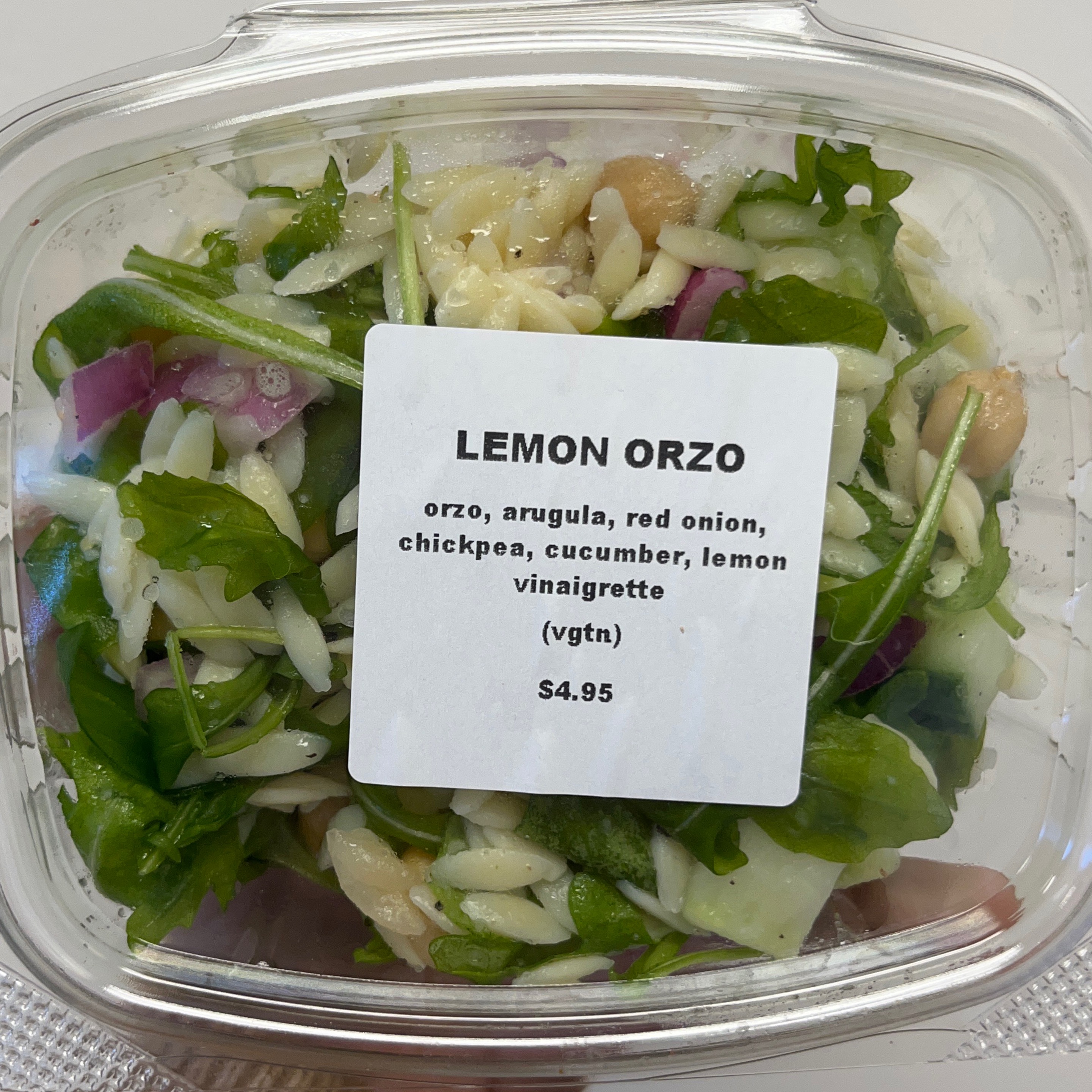 Lemon Orzo Side Salad.