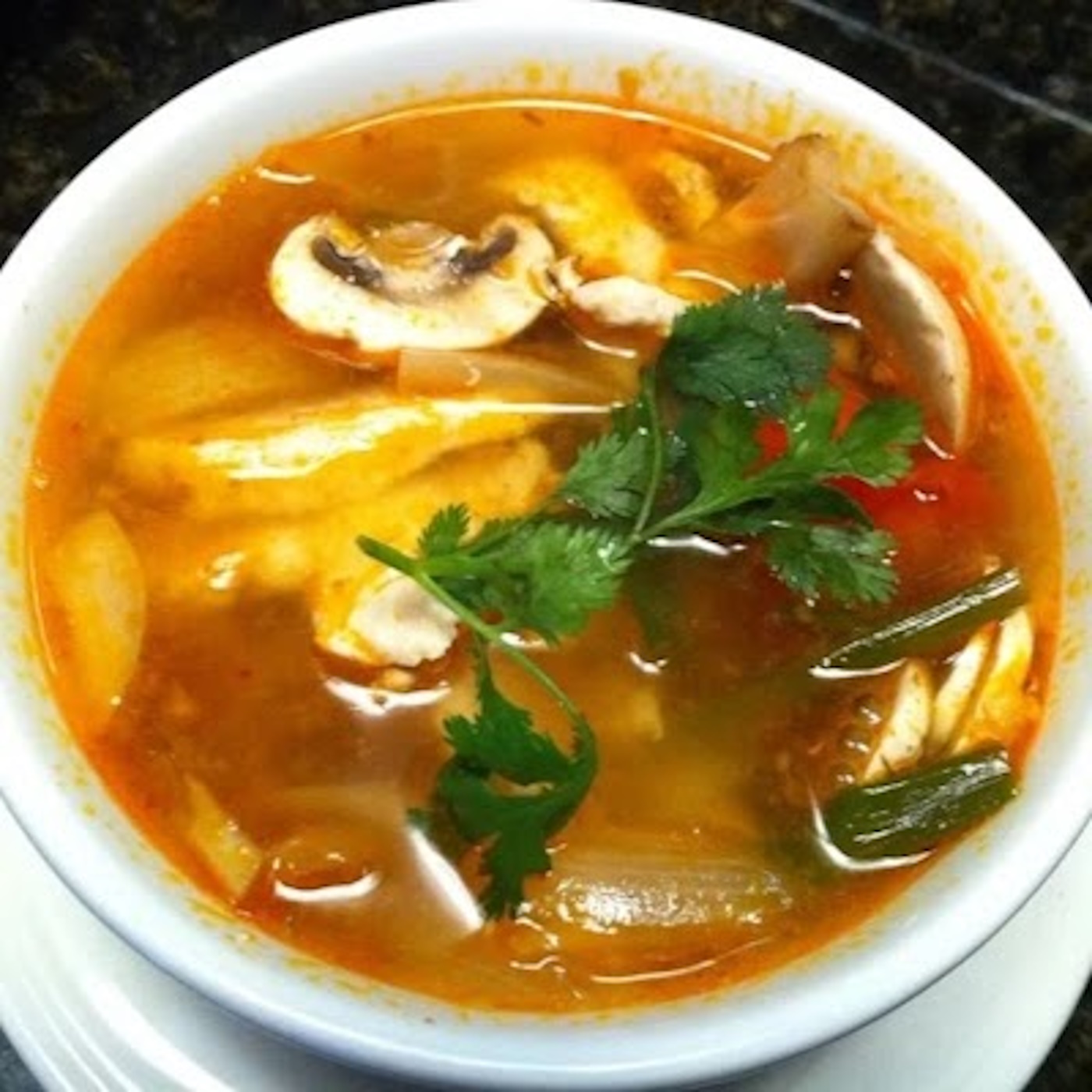 Tom Yum Chicken or Vegetable Soup