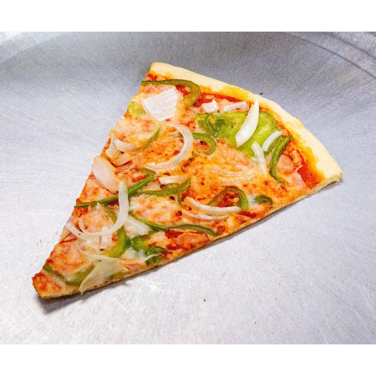 Pepper and Onion Pizza.