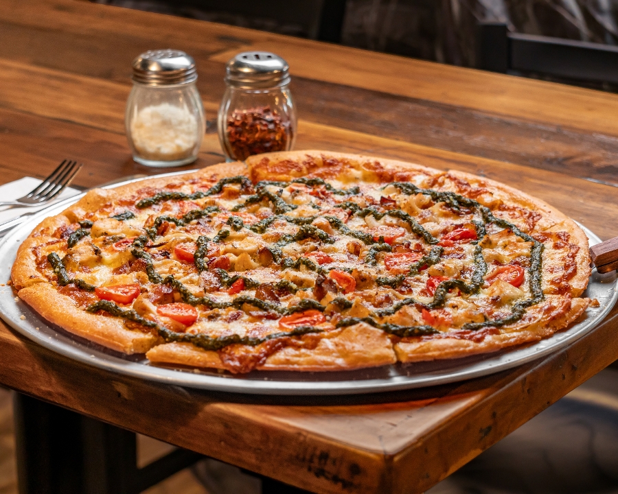 Thin Crust Large 16" Herb's Chicken Pie IH.