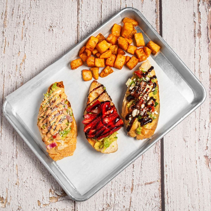 Avocado Toast Trio.