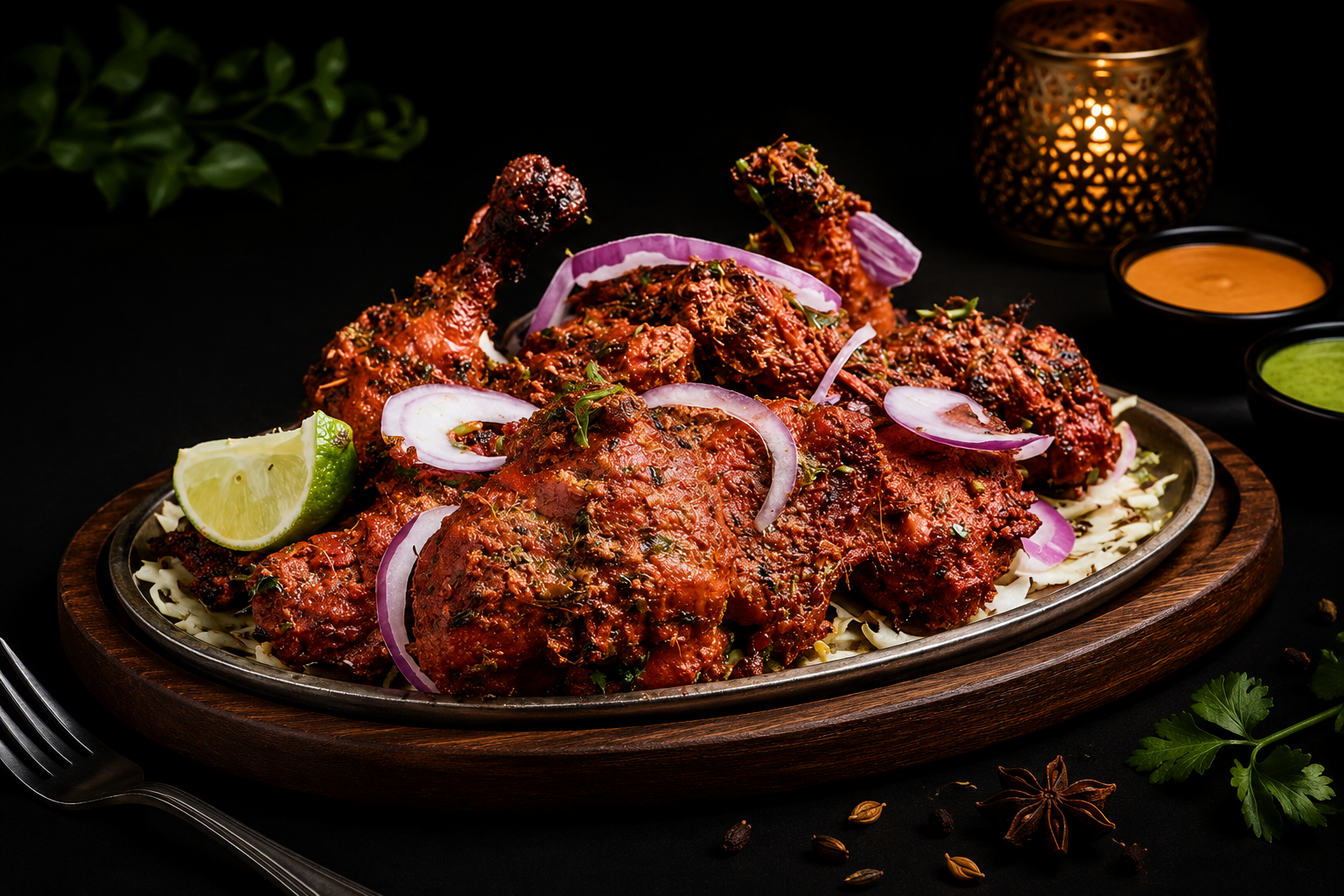 Full Tandoor Chicken.