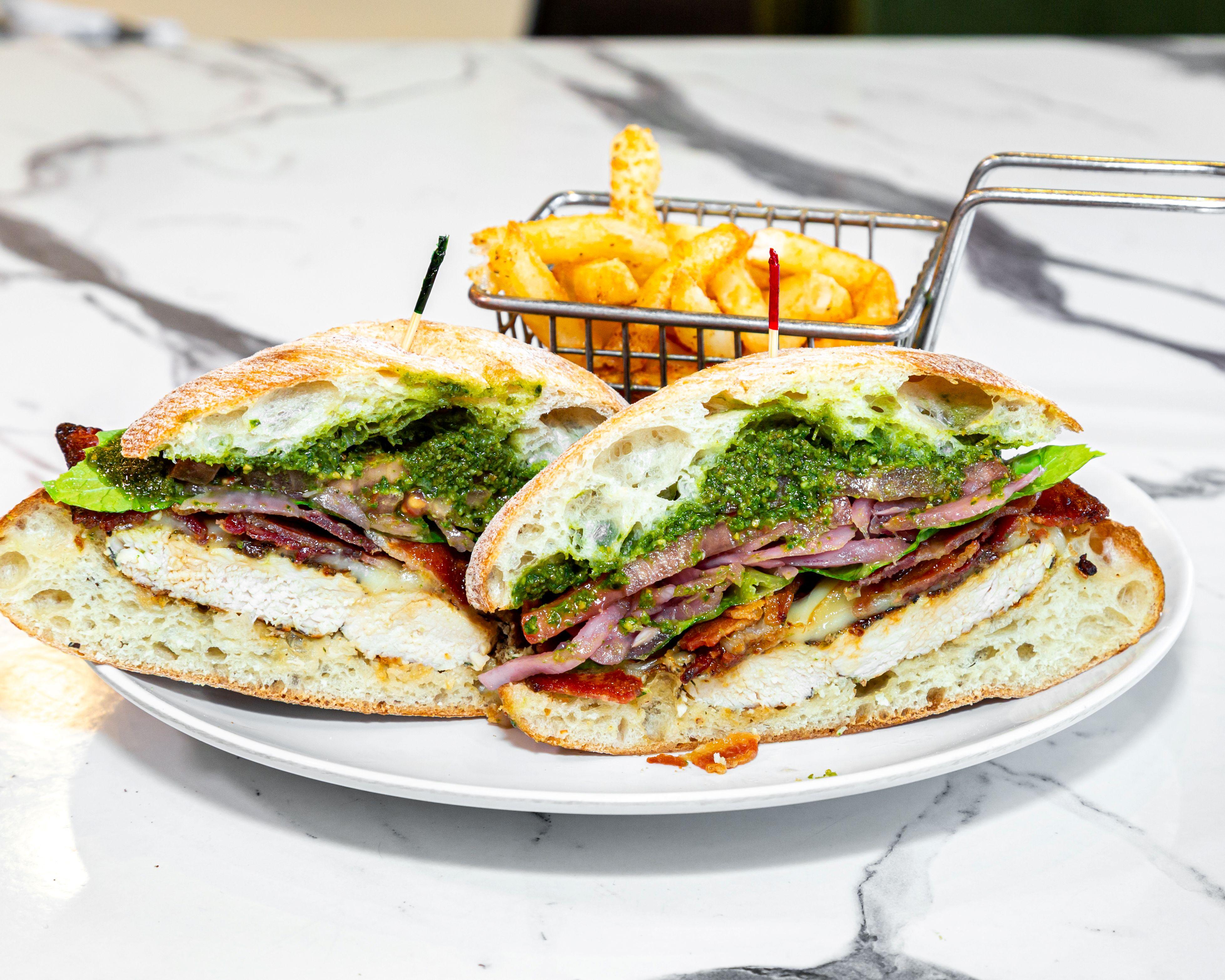 Pesto Chicken.