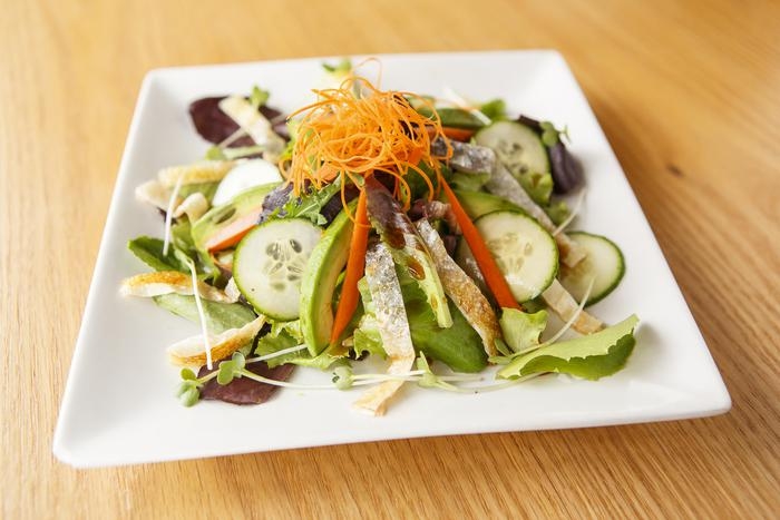 Salmon Skin Salad.
