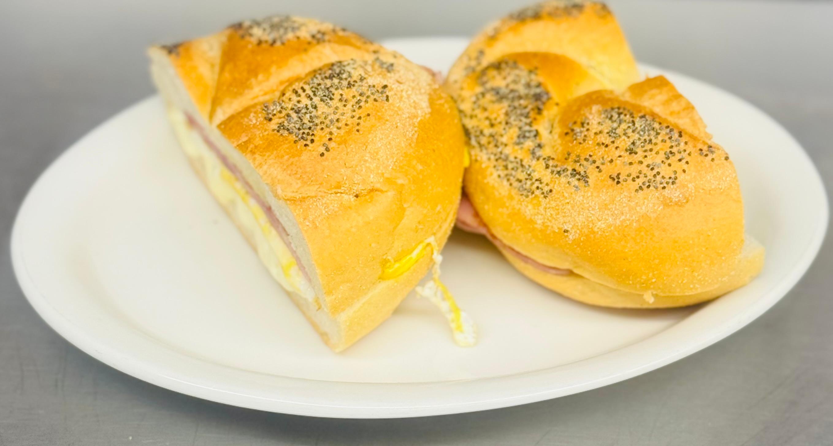 Egg Sandwich Hard Roll.