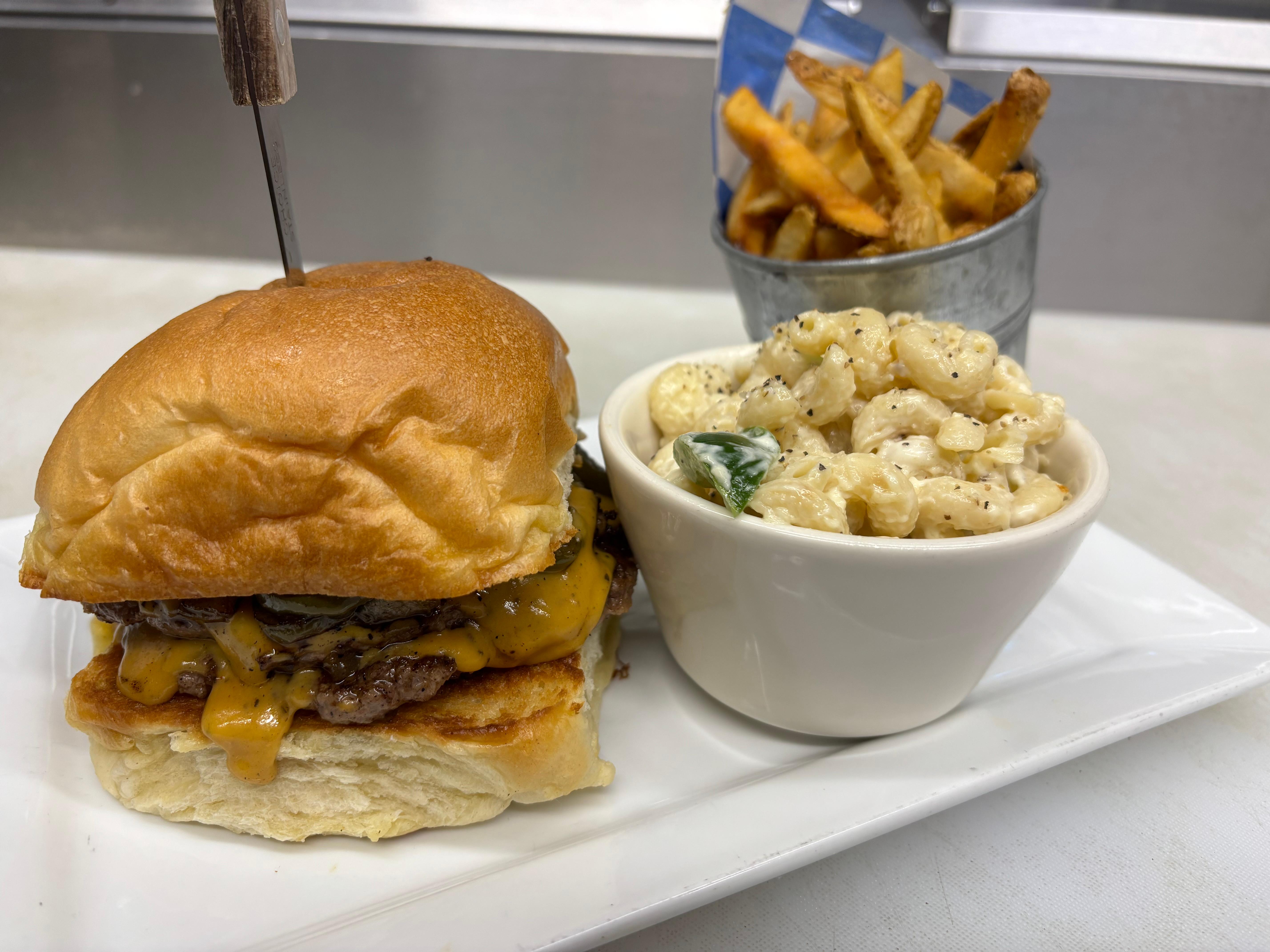 Tipsy Cowboy Burger.