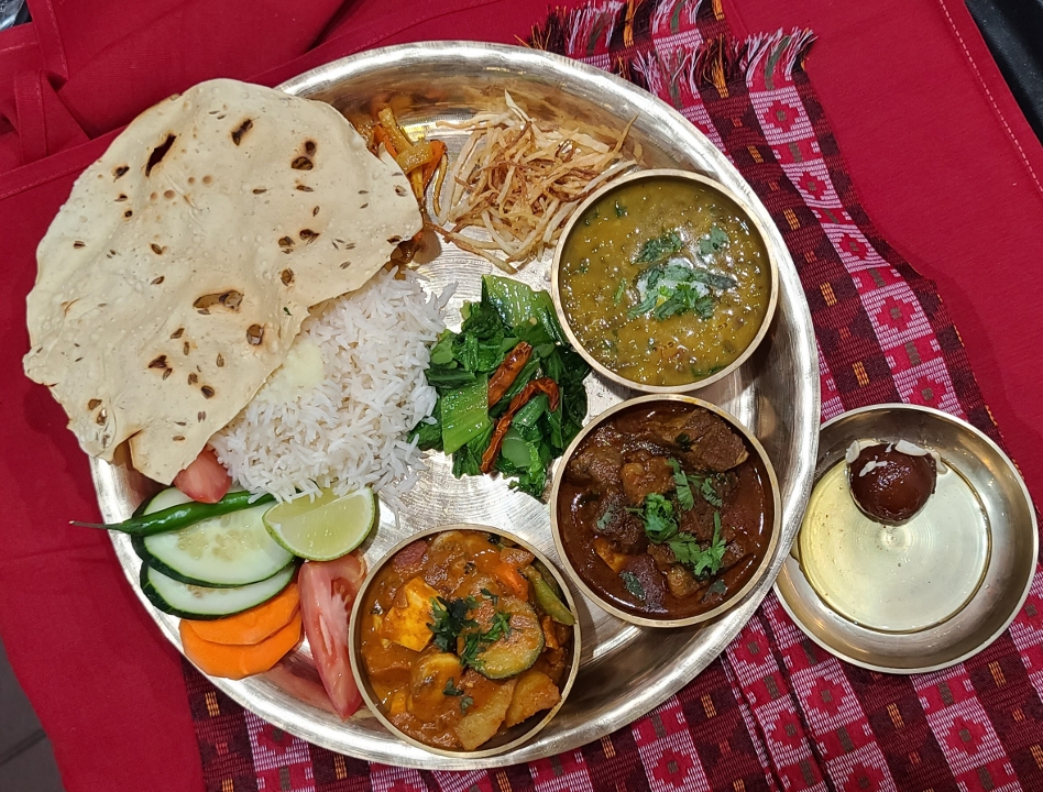 Goat Thakali Thali.