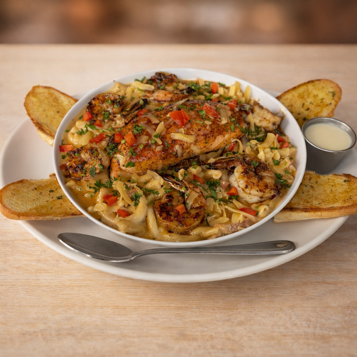 Ultimate Salmon Mac & Cheese.