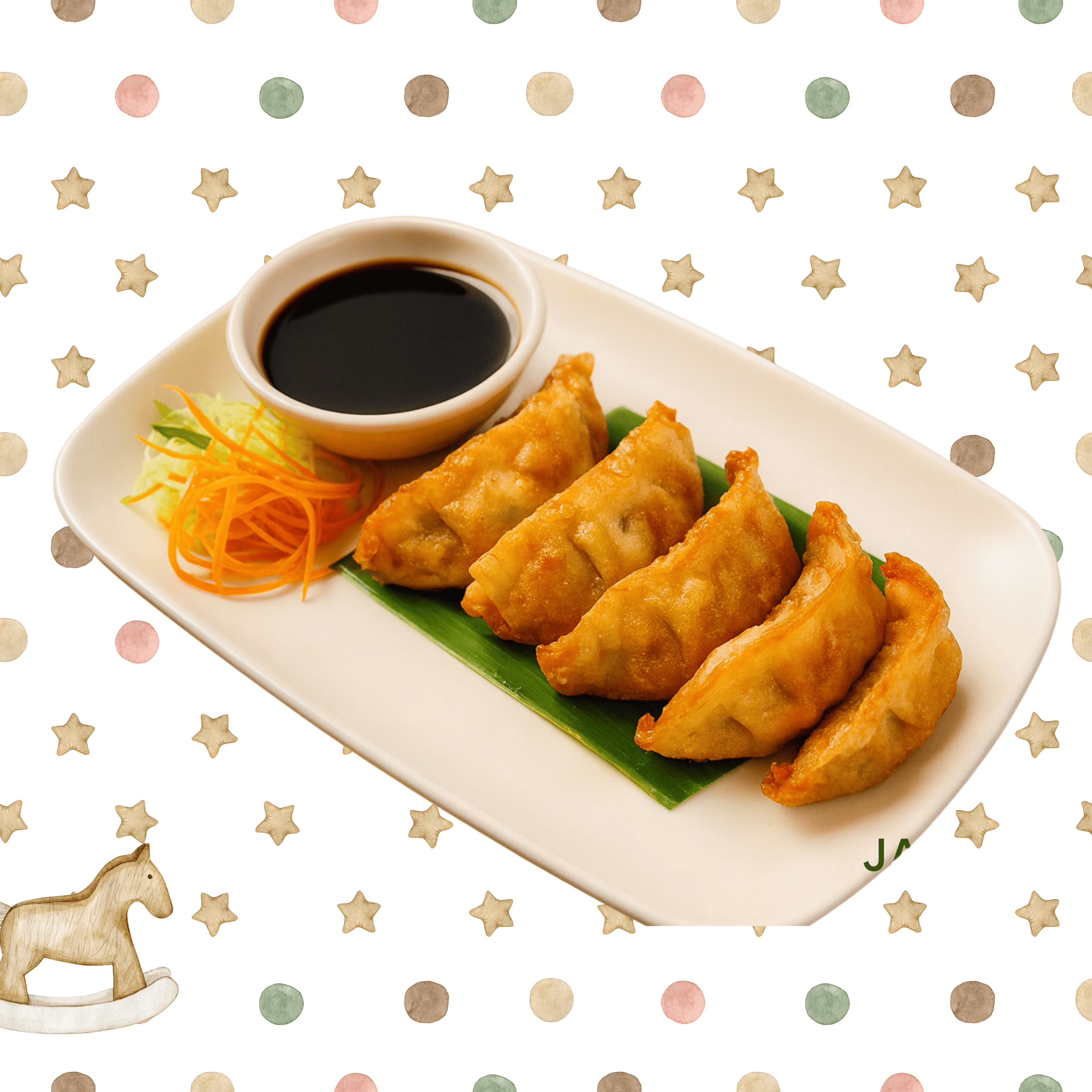 Fried Pork Dumplings.