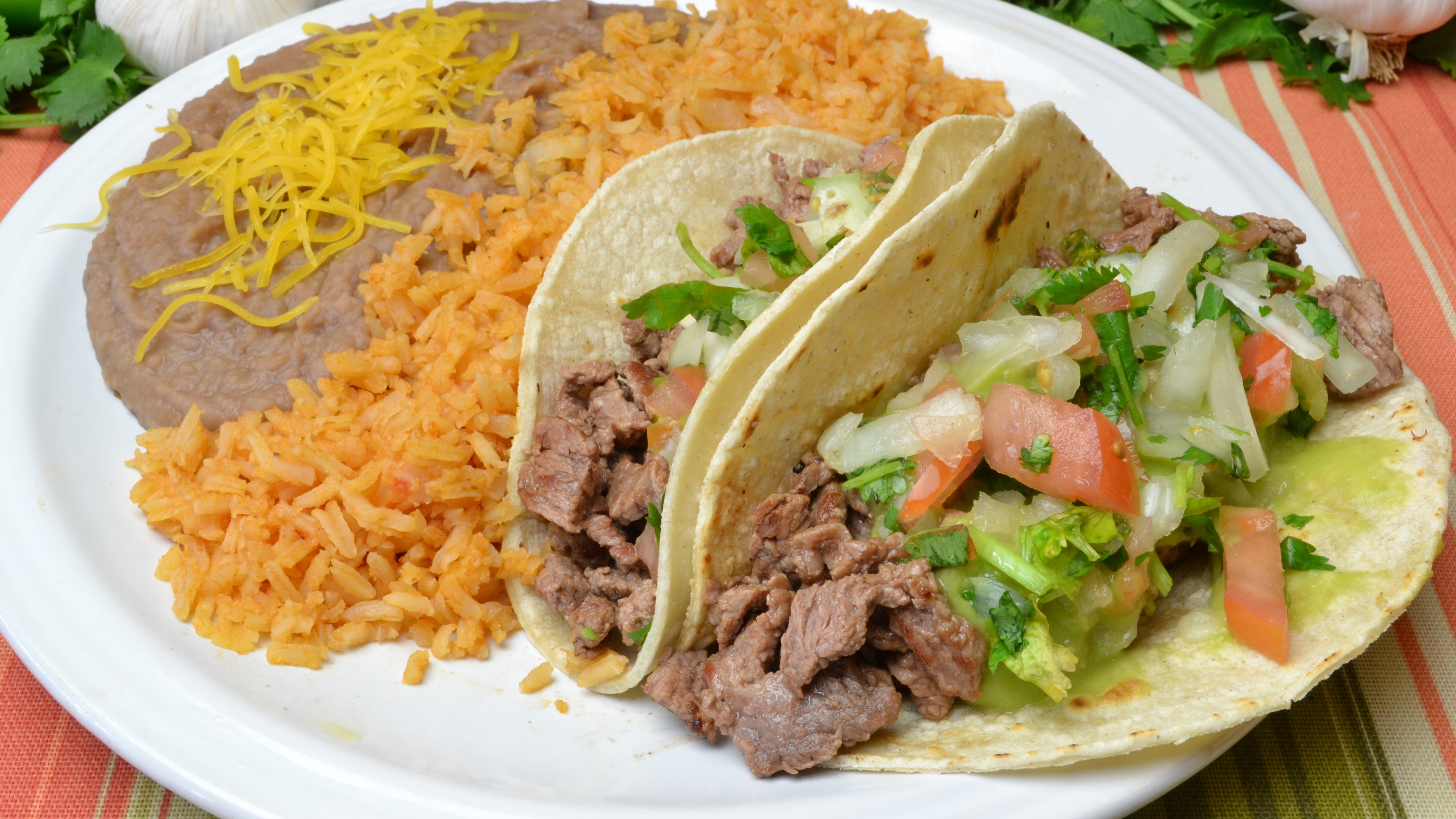 #2 Two Carne Asada Tacos Combo.