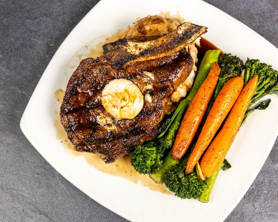 Bone-In Ribeye.