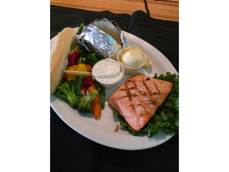 Grilled Salmon Fillet.