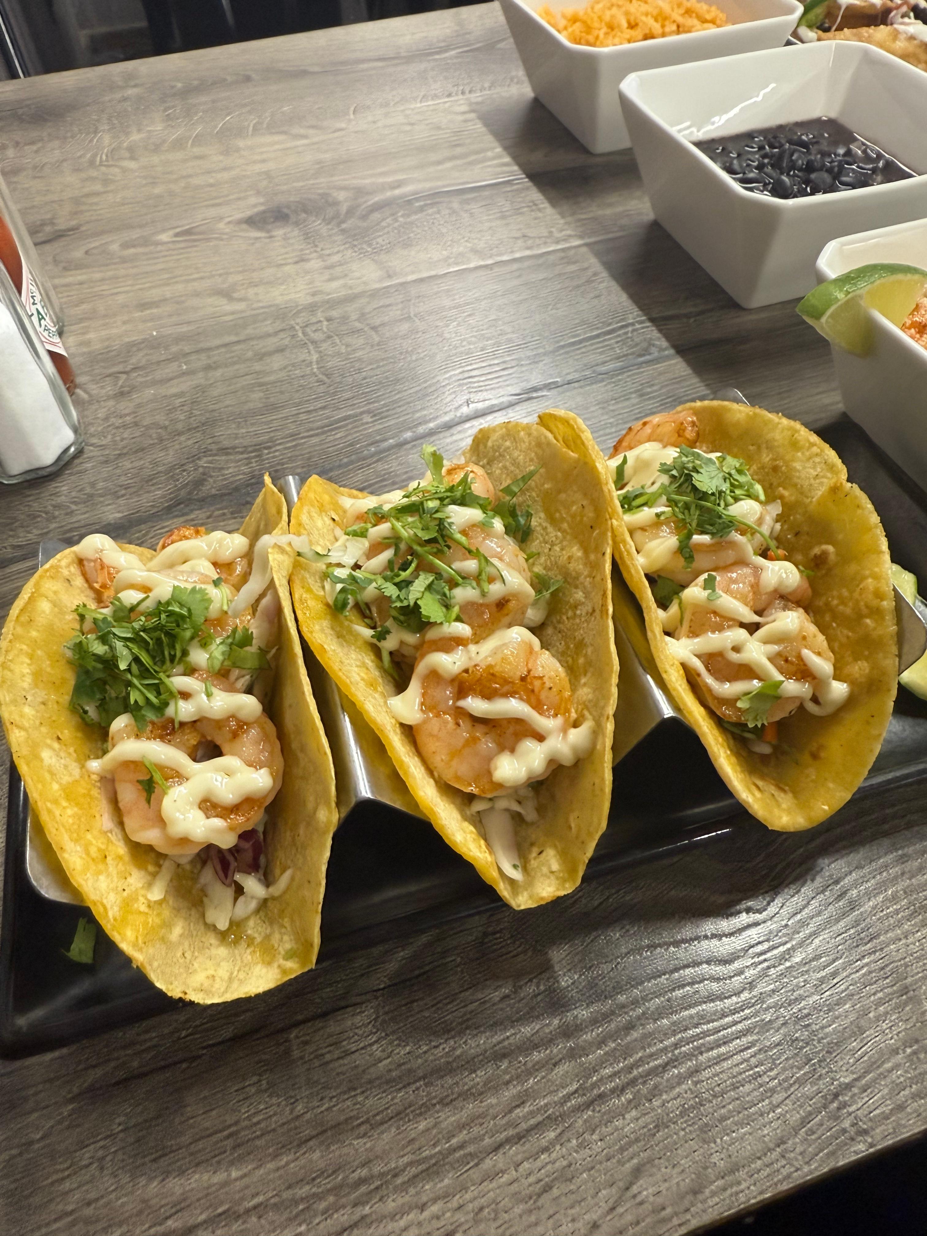 Shrimp Tacos.