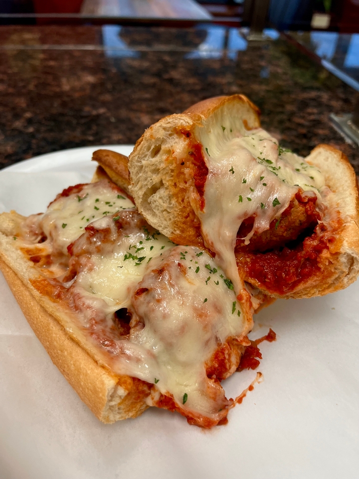 Meatball Parm Sandwich.