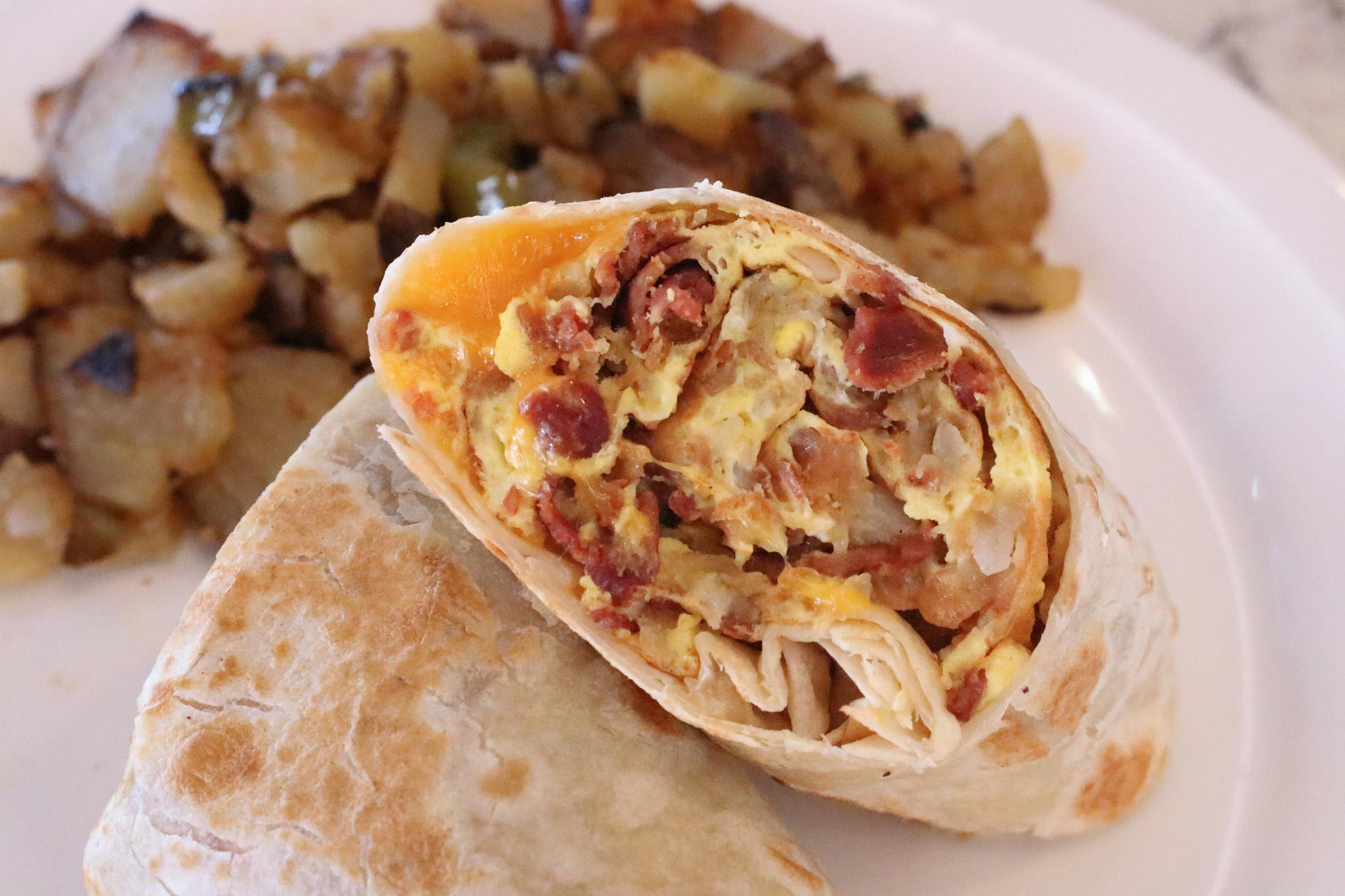 .Three Egg Wrap.
