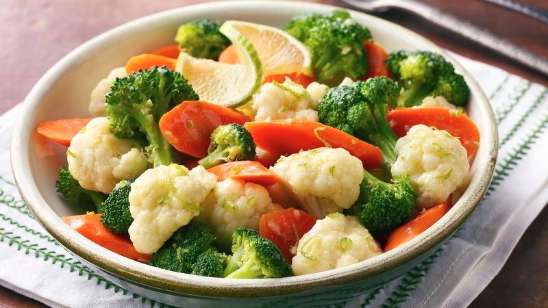 Steamed Vegetables.