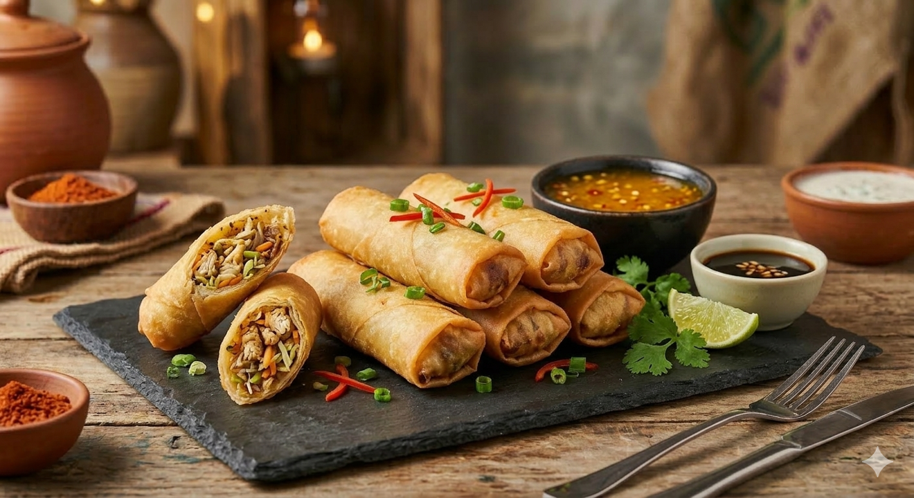 Chicken Spring Roll.