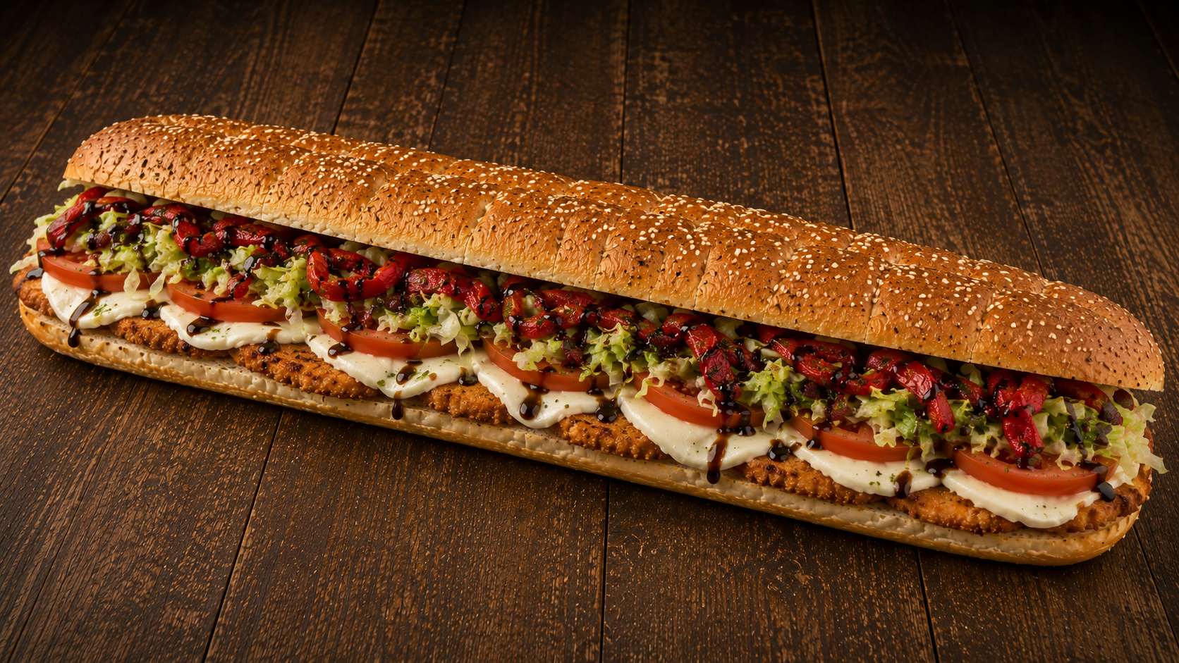 3FT ITALIAN SUB (SUPER DELUXE WISEGUY STYLE).