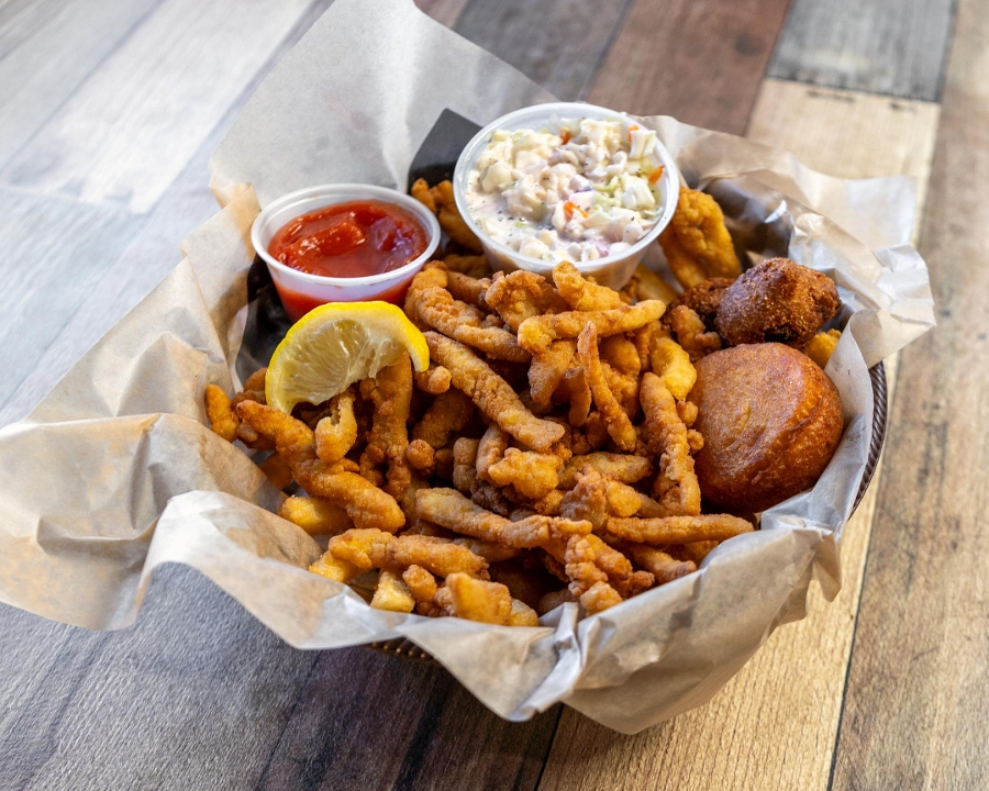 Clam Strip Dinner.