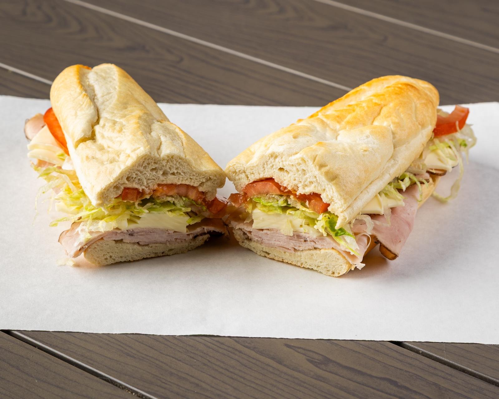 Turkey, Ham & Cheese Sandwich.