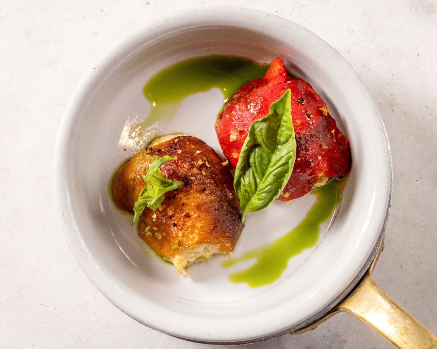 STUFFED RED BELL PEPPER.