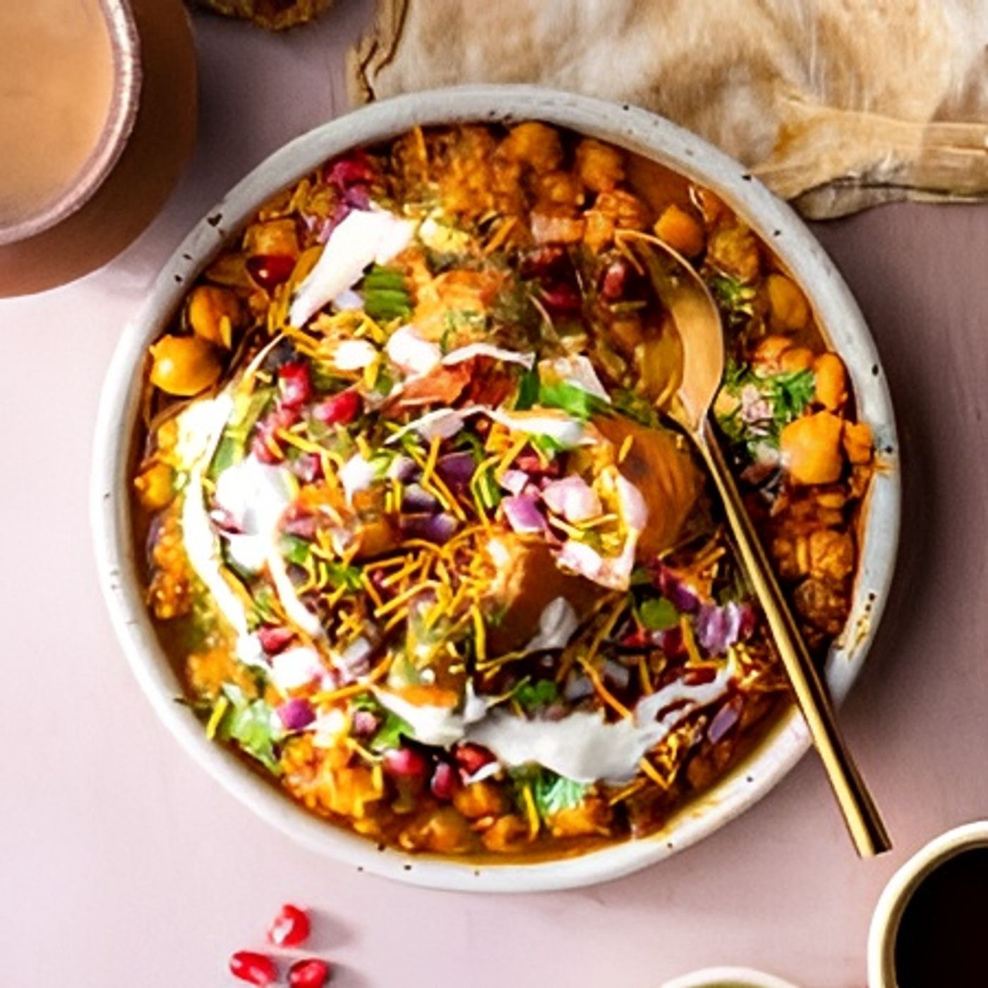 Samosa (1) Chaat.