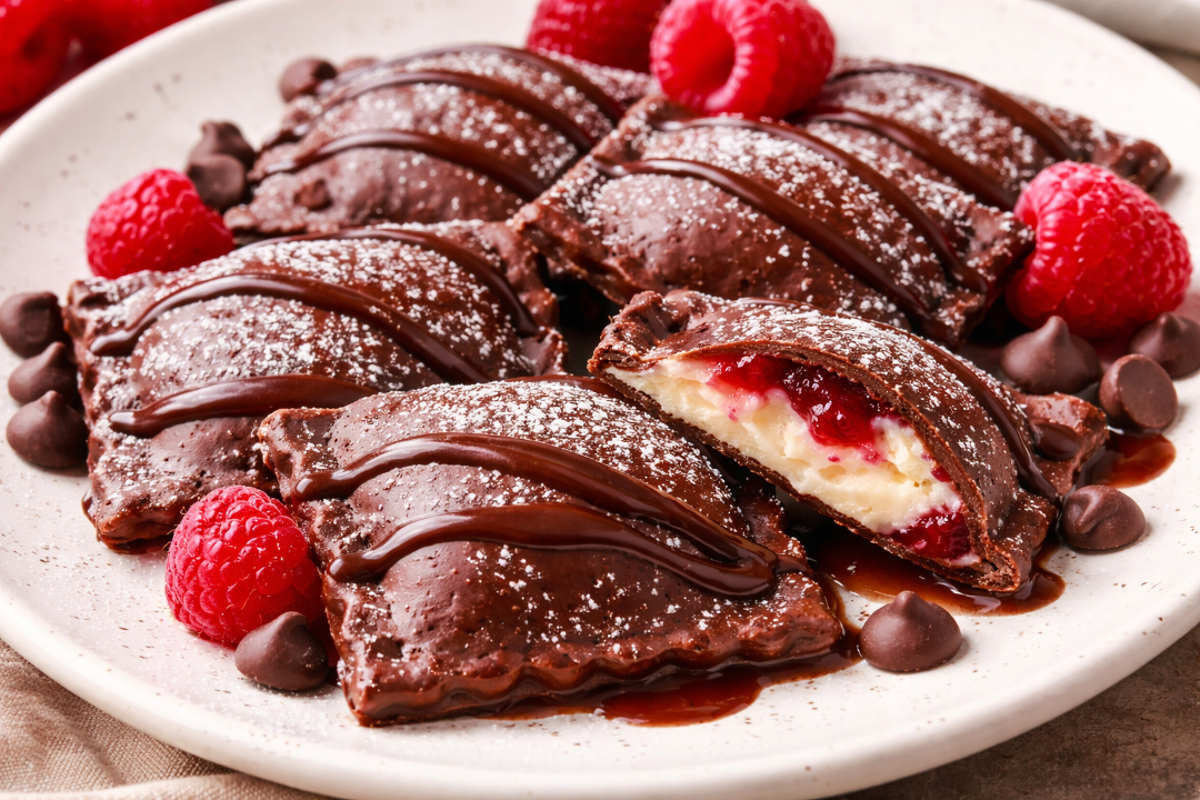Chocolate Strawberry Cheesecake Ravioli.