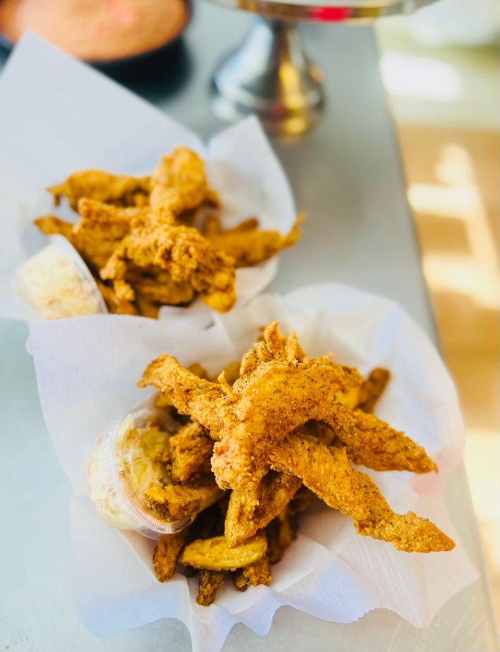 Chick N' Tenders - 6pc (includes fries & slaw).