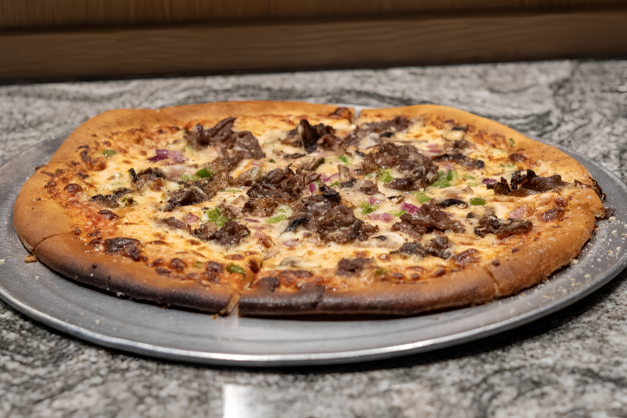 Prime Rib Pizza.
