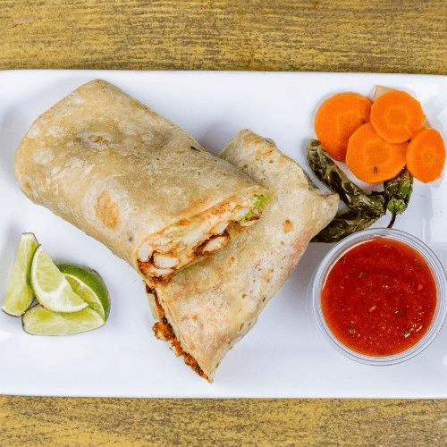 California Chicken Sriracha Burrito.