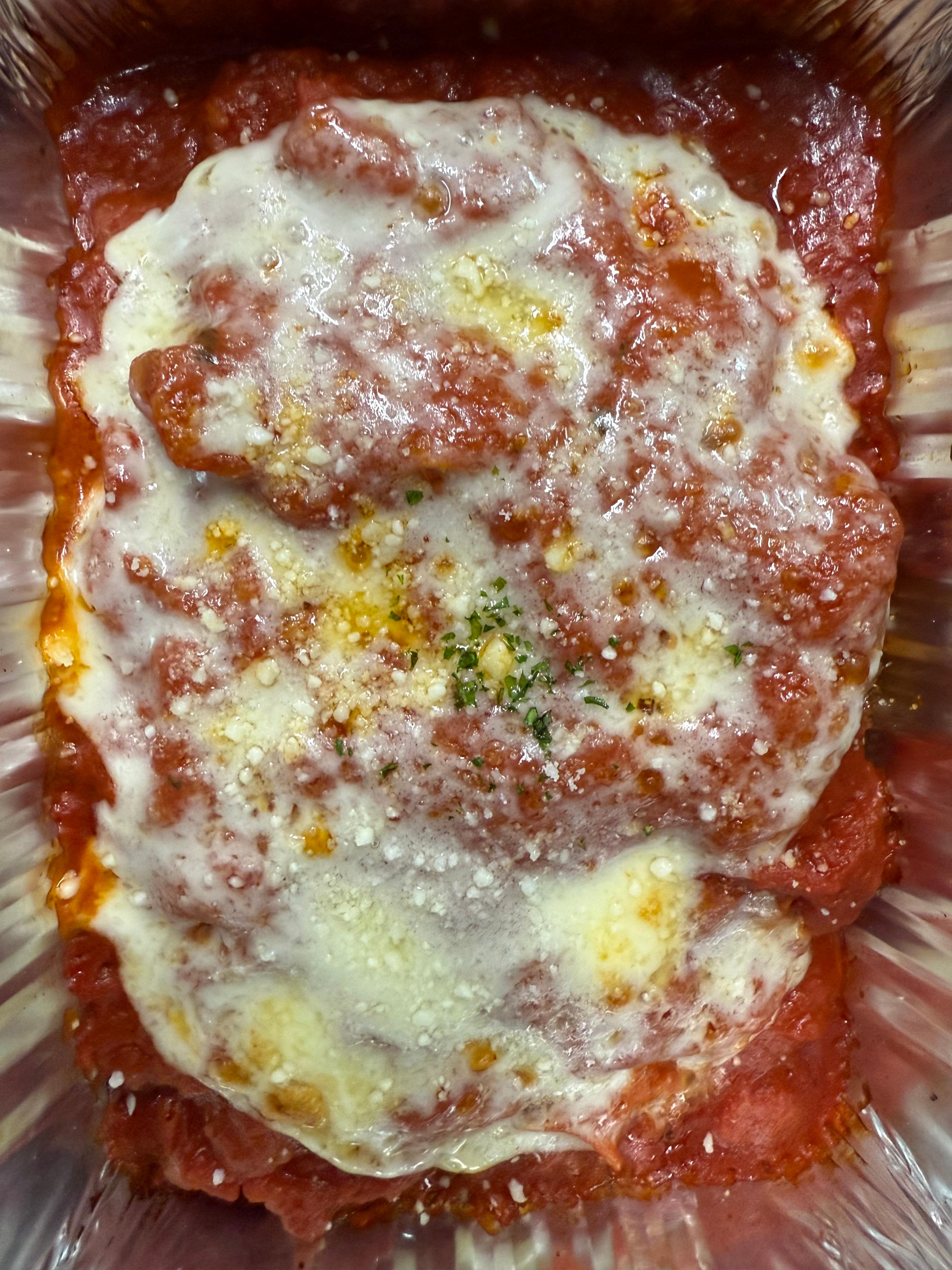 Eggplant parm pasta.
